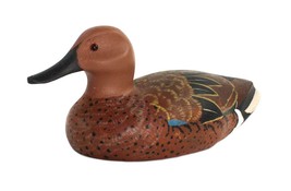 Don Kruzan Rock Island, Il Duck Decoy 11 1/4&quot; Hand Carved And Painted Wood Rare - £102.73 GBP
