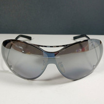 Givenchy SGV 162 COL.583 Silver Metal Designer Shield Sunglasses in Case - £74.69 GBP