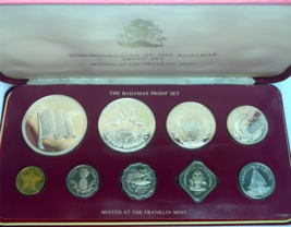 1977 Commonwealth of the Bahamas Proof Set Ensemble Brilliant Uncirculated - $2,728.24 MXN