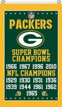 Green Bay Packers Super Bowl Champions Flag 3X5 Ft Polyester Banner USA ... - $18.99