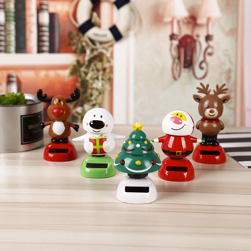 ZK30 Car Christmas Home Decoration Car Accessories Cute Solar Powered Dancing - £7.30 GBP+