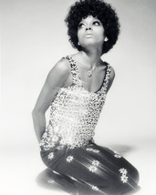 Diana Ross afro hair sequin dress on floor 11x14 Photo - £11.98 GBP