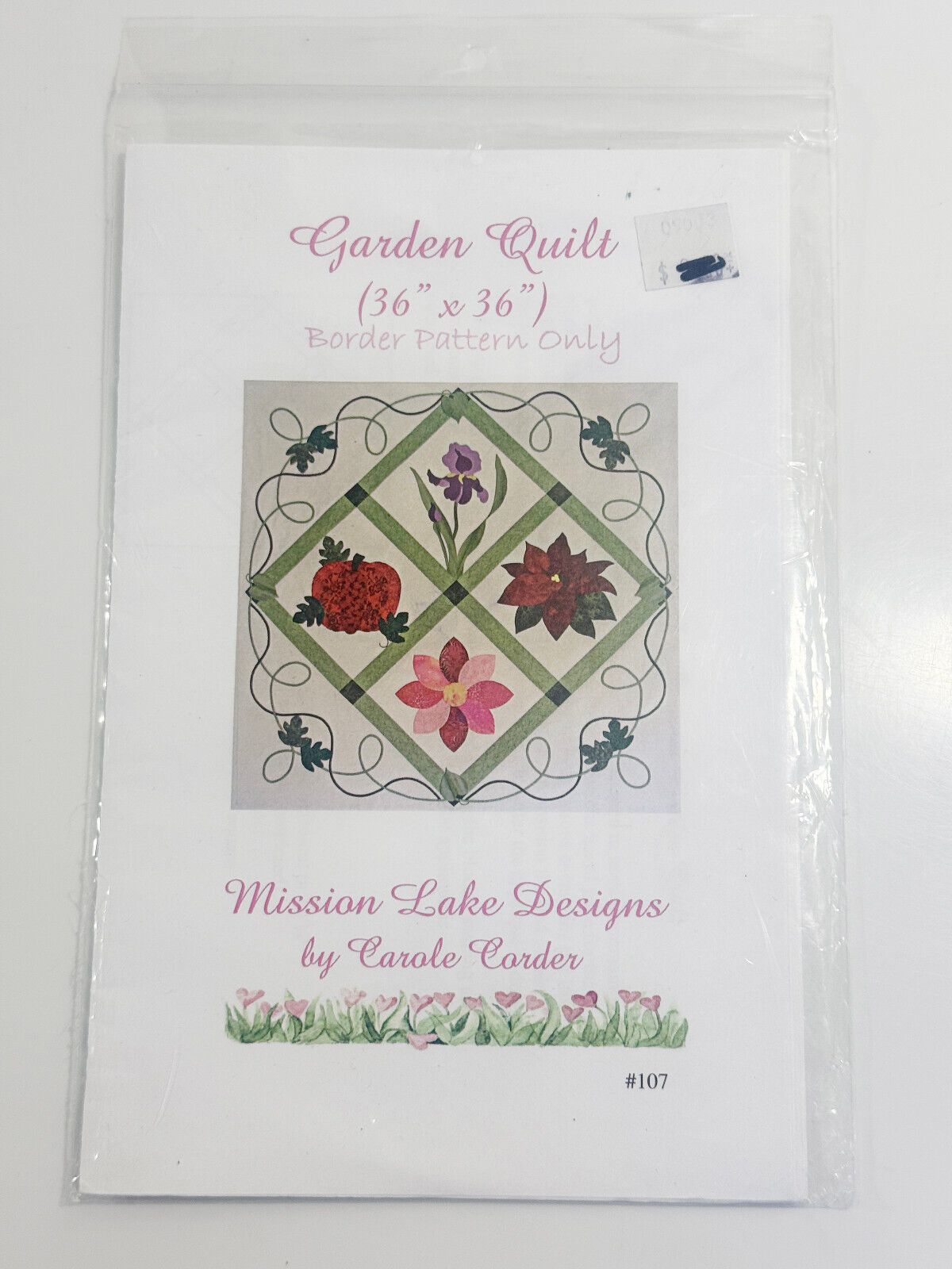 Garden Quilt 36x36&quot; Mission Lake Designs by Carole Carder - $5.93