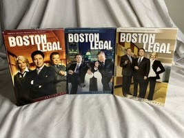 DVD Lot X3 ABC Boston Legal Seasons 1 2 3 James Spader William Shatner - £9.48 GBP