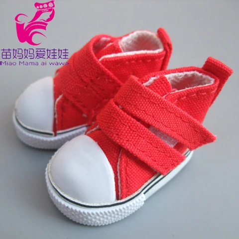 Best Sneakers 5cm Doll Shoes Denim  for handmade fabric art dolls, Denim Canvas  - $53.35