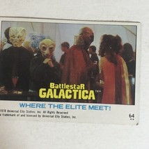 BattleStar Galactica Trading Card 1978 Vintage #64 Where The Elite Meet - £1.54 GBP