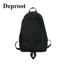 Leisure Backpack Student Schoolbag Solid Oxford Waterproof Backpacks Men Women M - £36.60 GBP