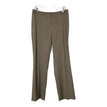 Lafayette 148 Women Brown Menswear Wool Blend Trouser Pants Size 10 Alte... - £15.25 GBP