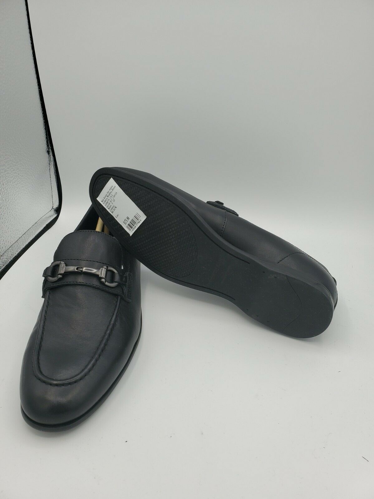 Primary image for Kenneth Cole New York Men's Nolan Bit Loafers Black Leather 