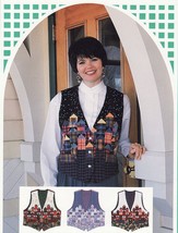 Back Porch Press Patchwork Folk Art Plaid House Vest Piecing Sew Pattern 6-22 - $9.99