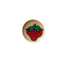 Vintage Miniature Strawberry Lapel Hat Pin Badge - $14.80