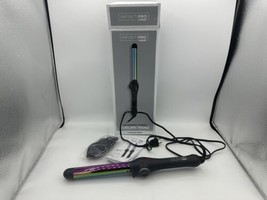 Infiniti Pro Conair 1&quot; Rainbow Titanium Hair Curling Iron Wand Adjustable Heat - £18.79 GBP