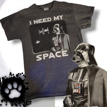 Star Wars, &quot;I Need My Space&quot;, T Shirt, Medium Grey, Darth Vader, Humor, ... - £13.42 GBP