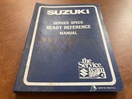VTG  Suzuki Motorcycle Service Specs Ready Reference Manual 1983 D Model - $9.85