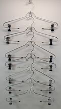 *X) Vintage Mixed Lot of 7 Metal Stackable Multi Tiered Pant Skirt Hangers - $19.79