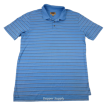 The Foundry Shirt Men's XLT Blue Striped Pima Cotton Blend Quick Dri Com... - $17.99