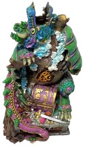 Aroma Magic 2002 Hand Crafted Hand Painted 10in Ceramic Dragon Incense Burner - £23.73 GBP