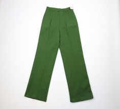 Deadstock Vtg 70s Streetwear Womens 12 Blank Double Knit Bell Bottoms Pants USA - £73.96 GBP