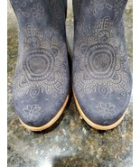 BATE Women's Blue Mid-Calf Modern Western Cowboy Chunky Heel Boot Size 37 - €50,29 EUR