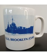 USS Brooklyn Coffee Mug CL40 Navy 50Th Anniversary of Commissioning 30 S... - £15.41 GBP