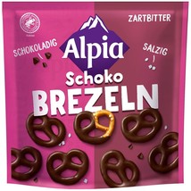 Alpia Salted Pretzels Dipped In Dark Chocolate 140g Made In Germany Free Ship - £7.58 GBP