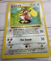 Farfetch&#39;d Pokémon TCG Base Set 27/102 Regular Shadowless Uncommon MP - £2.47 GBP