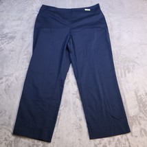 Jones New York Stretch Pants Navy Blue Cropped Chino Business Casual Wom... - £18.14 GBP