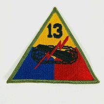 WWII WW2 US Army 13th Armored Division Cut Edge Uniform Patch Badge - £15.97 GBP