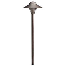Kichler 15470CBR LED Landscape Path &amp; Spread Light Hardwired Brass NEW/O... - $89.09