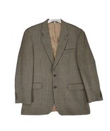 Vtg 90s Y2K IZOD Men&#39;s 44L 100% Wool Herringbone Tweed Sports Coat Blaze... - $59.14 CAD