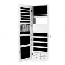 Multipurpose Storage Jewelry Cabinet with 4 Drawers-White - £139.18 GBP
