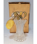 New Vintage Old Stock Piligrim Glass Perfume Bottle 5.5” Height - $171.50