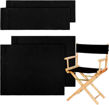 2 Set Directors Chair Canvas Replacement, Makeup Chair Seat and Back Replacement - £20.28 GBP