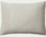 Ralph Lauren Reydon suede deco pillow Dover Street Gray $255 NWT - $115.15
