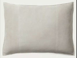 Ralph Lauren Reydon suede deco pillow Dover Street Gray $255 NWT - £93.49 GBP