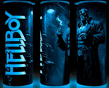 Glow in the Dark Hellboy Comic Book Cup Mug Tumbler 20oz with lid and straw - £17.87 GBP