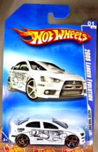 2009 Hot Wheels #127 Faster Than Ever 1/10 2008 Lancer Evolution White w/FTESp - $28.00