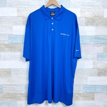 Safelite AutoGlass Nike Dri Fit Polo Shirt Blue Employee Work Uniform Me... - £23.73 GBP