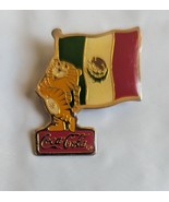 1985 Coca Cola Olympic Mexico SL00C Flag Lapel Pin - $112.23 MXN