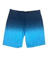NWOT New Greg Norman Men&#39;s Blue Ombre Fade Golf Casual Shorts Size 36 - $29.81 CAD