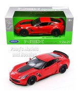2017 Chevrolet Corvette Z06 1/24 Scale Diecast Model - Welly - RED w/ BOX - $48.19 CAD