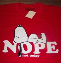 P EAN Uts Snoopy Nope Not Today T-Shirt Mens Small New w/ Tag - £15.82 GBP
