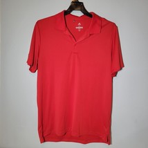 Adidas Mens Golf Polo Shirt XL Red Short Sleeve Casual - $12.98