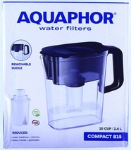AQUAPHOR Cup 2.4 L Drinking Water Filter Pitcher B15 Filter Blue Compact... - $16.46