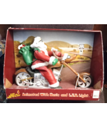 Santa On Reindeer Chopper Animated With Music &amp; LED Light &quot;Born to be Wild&quot; - £40.22 GBP