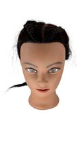 Hair Styling Practice Mannequin Head With Synthetic Braided Hair - $43.20