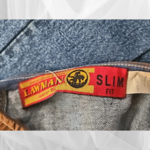 Vintage Lawman Jeans New With Tag Size 7 34" Long  image 7