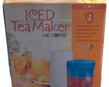 VTG Mr. Coffee Iced Tea Maker 2 Quart Model TM1 W/BLUE Pitcher NOS 2003 ... - $56.09