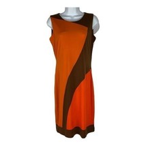 Calvin Klein Women&#39;s Sleeveless Colorblock Midi Dress Size 2 - £20.68 GBP