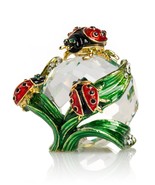 Keren Kopal Ladybug crystal ball Trinket box Decorated with Austrian Cry... - $1,056.13 MXN